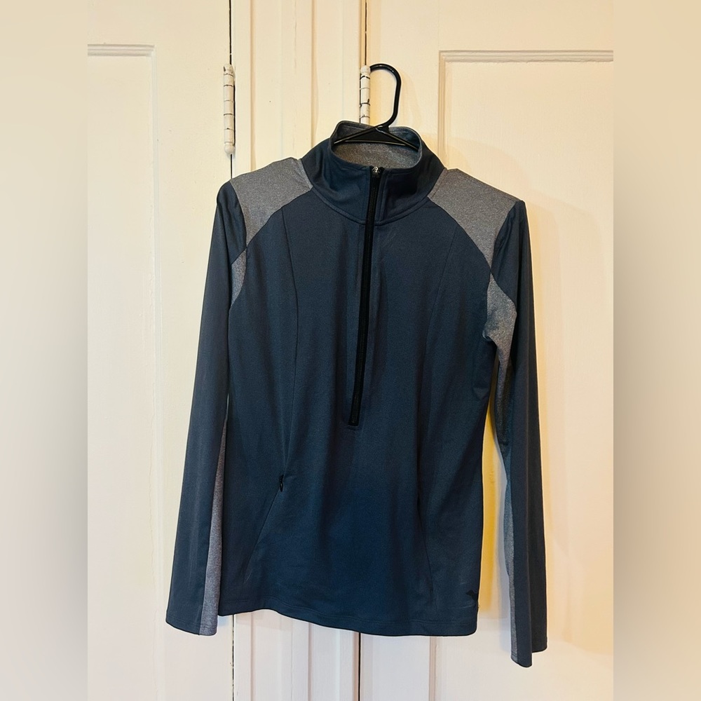 Victoria’s Secret Pink Quarter Zip up Jacket, Medium, black and grey - Picture 5 of 7